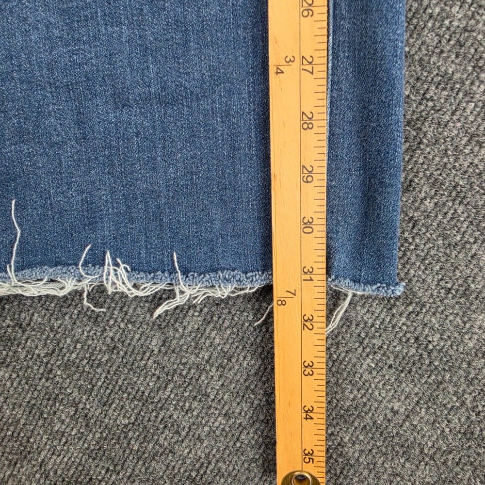 Judy Blue Wide Leg Jeans Women's 16W High Rise Raw Hem Dark Wash Retro Inspired - Picture 6 of 8